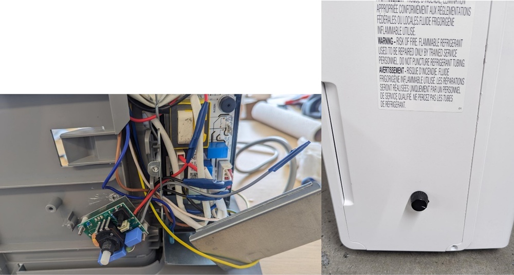 The modifications done to the HomeLabs dehumidifier